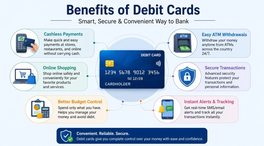 Benefits of using debit cards