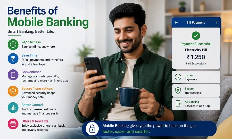 Benefits of using mobile banking