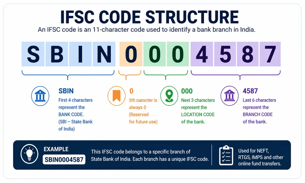 IFSC code structure example