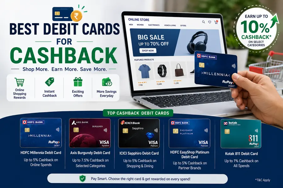 best cashback debit cards in india