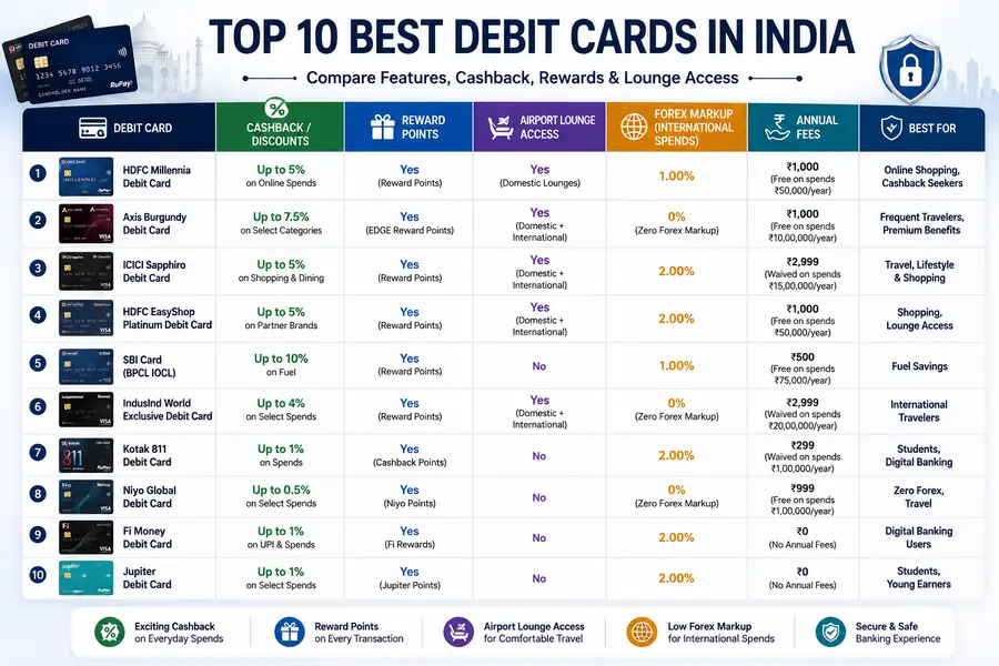best debit cards comparison