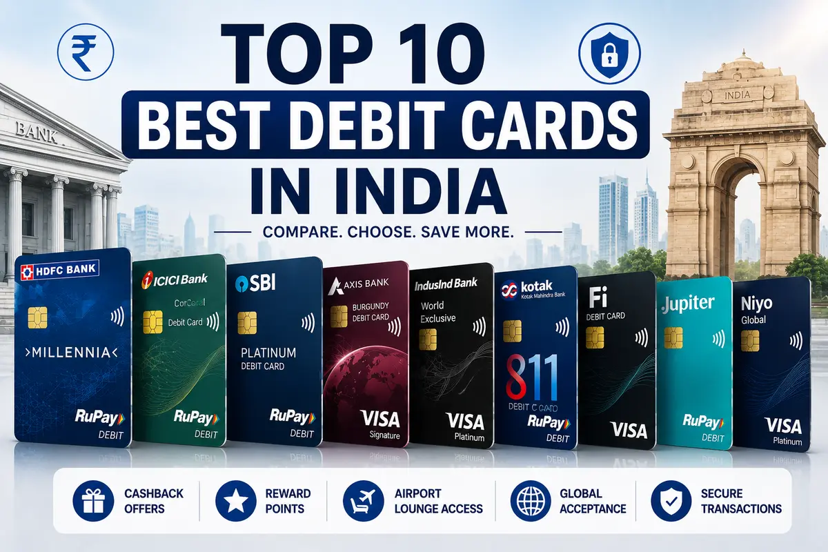 Top 10 Best Debit Cards in India comparison guide
