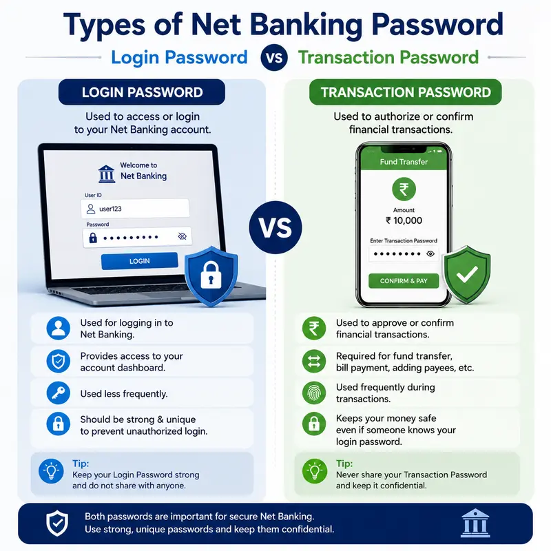 What is a Net Banking Password? 7 Powerful Facts Login Password vs Transaction Password